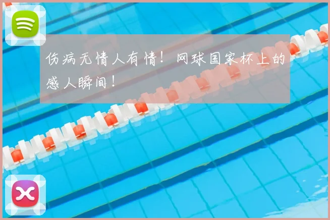伤病无情人有情！网球国家杯上的感人瞬间！