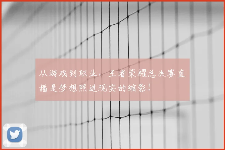 从游戏到职业,王者荣耀总决赛直播是梦想照进现实的缩影!